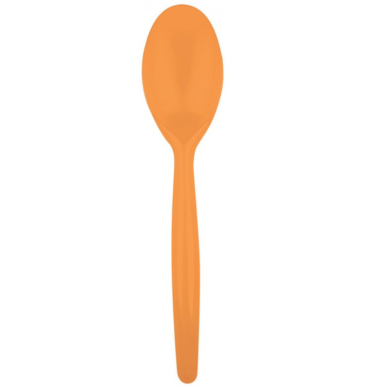 Cuillère Plastique Easy PS Orange 185mm (20 Unités)