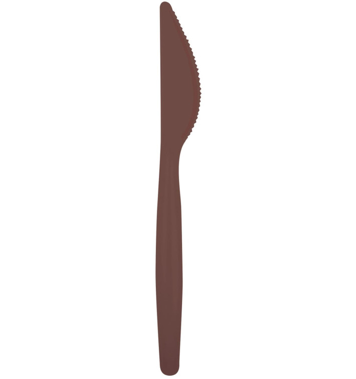 couteau Plastique Easy PS Marron 185mm (20 Unités) couteau Plastique Easy PS Marron 185mm (20 Unités)