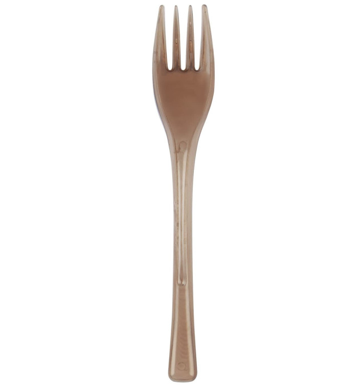 Fourchette Plastique Fly Marron Transp.140mm (50 Unités) Fourchette Plastique Fly Marron Transp.140mm (50 Unités)