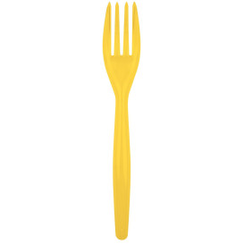 Fourchette Plastique Easy PS Jaune 180mm (20 Unités)