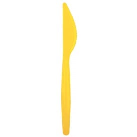 couteau Plastique Easy PS jaune 185mm (20 Unités)