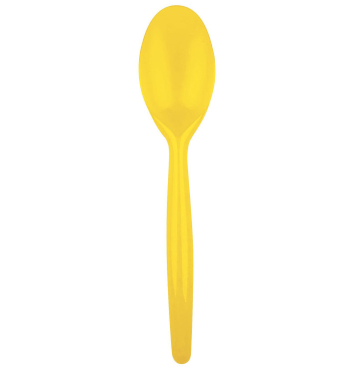 Cuillère Plastique Easy PS jaune 185mm (20 Unités) Cuillère Plastique Easy PS jaune 185mm (20 Unités)
