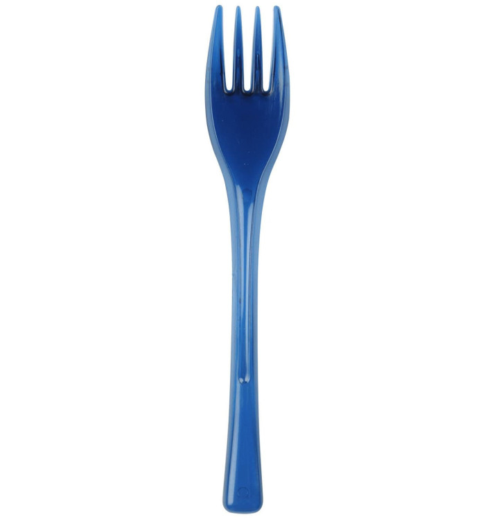 Fourchette Plastique Fly bleu transp.140mm (50 Utés) Fourchette Plastique Fly bleu transp.140mm (50 Utés)