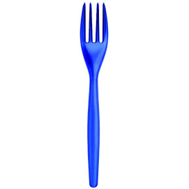 Fourchette Plastique Easy PS Bleu Transp. 180mm (20 Unités)