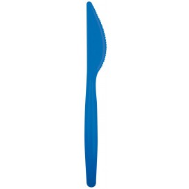 couteau Plastique Easy PS Bleu transp. 185mm (500 Unités)