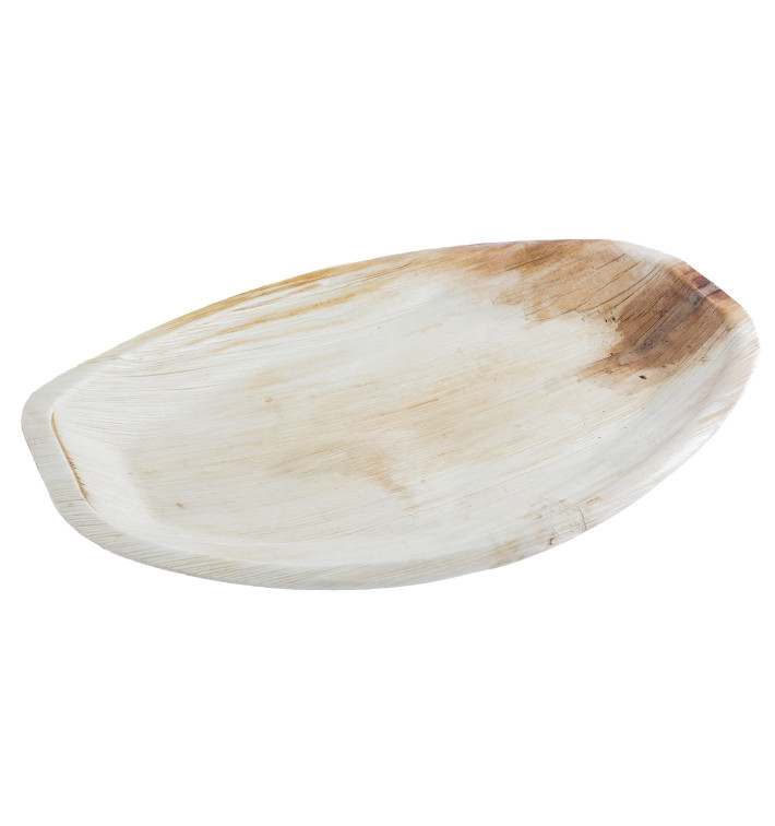 Plateau Ovale en Feuilles de Palmier 30x18cm (25 Unités) Plateau Ovale en Feuilles de Palmier 30x18cm (25 Unités)