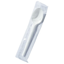 Petite Cuillère Blanche 125mm en Sachet (2.000 Utés)