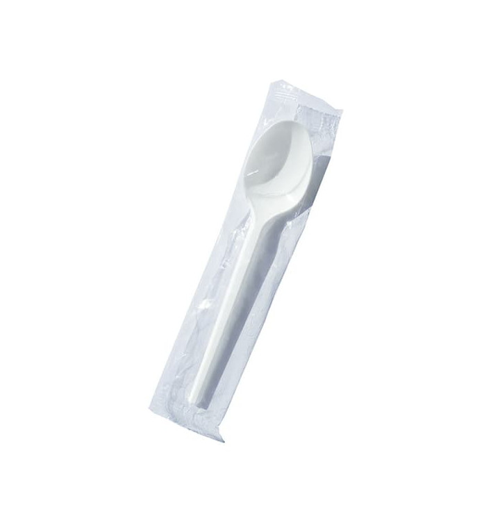 Petite Cuillère Blanche 125mm en Sachet (2.000 Utés)