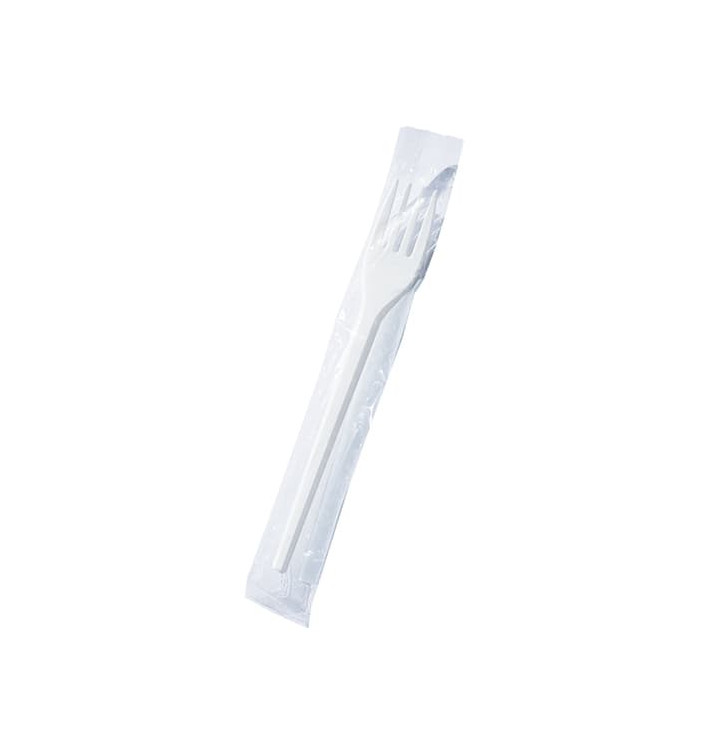 Fourchette Plastique Blanche 170mm en Sachet (1.000 Utés) Fourchette Plastique Blanche 170mm en Sachet (1.000 Utés)