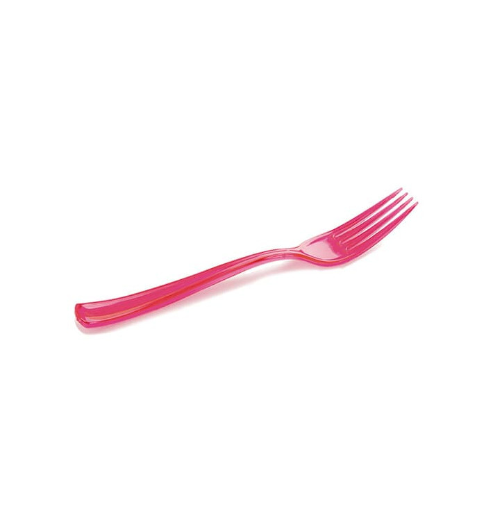 Fourchette Plastique Premium Framboise 190mm (10 Unités) Fourchette Plastique Premium Framboise 190mm (10 Unités)