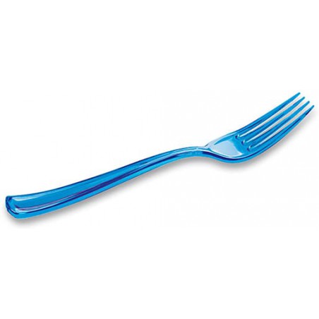 Fourchette Plastique Premium Turquoise 190mm (10 Unités)