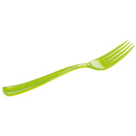 Fourchette Plastique Premium Verte 190mm (10 Unités)