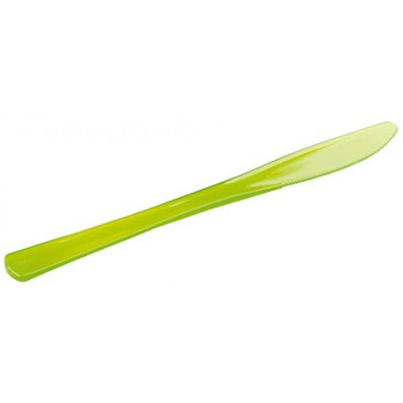 Couteau Plastique Premium Vert 200mm (10 Unités)
