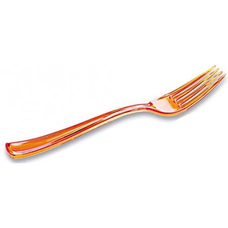 Fourchette Plastique Premium Orange 190mm (10 Unités)