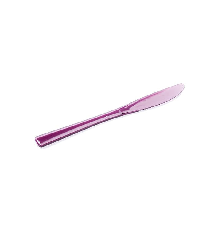 Couteau Plastique Premium Aubergine 200mm (10 Unités) Couteau Plastique Premium Aubergine 200mm (10 Unités)