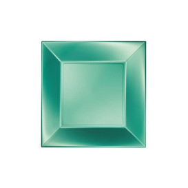 Assiette Plastique Réutilisable Plate Vert Pearl PP 180mm (300 Utés)