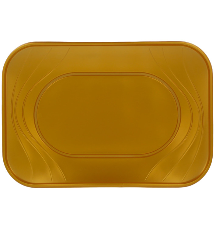 Plateau Plastique PP "X-Table" Or 330x230mm (2 Unités) Plateau Plastique PP "X-Table" Or 330x230mm (2 Unités)