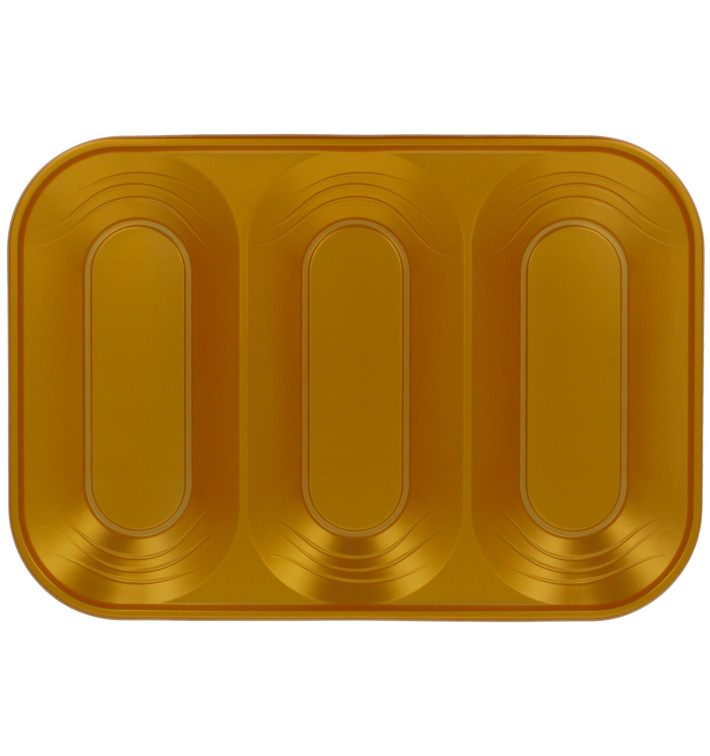 Plateau Plastique PP "X-Table" 3C Or 330x230mm (2 Unités) Plateau Plastique PP "X-Table" 3C Or 330x230mm (2 Unités)
