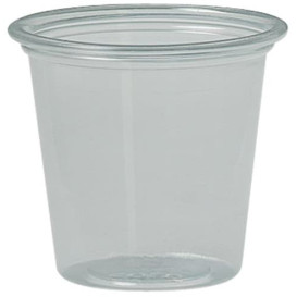 Pot à Sauce Plastique rPET Cristal 37ml Ø4,8cm (5000 Utés)