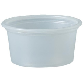 Pot à Sauce Plastique PS Trans. 22ml Ø4,8cm (5000 Utés)