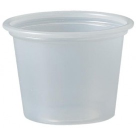 Pot à Sauce Plastique PS Trans. 30ml Ø4,8cm (250 Utés)