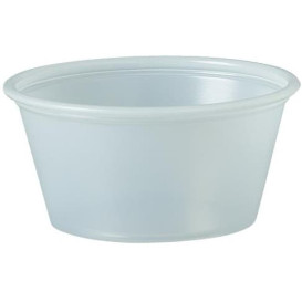 Pot à Sauce Plastique PS Trans. 60ml Ø6,6cm (250 Utés)