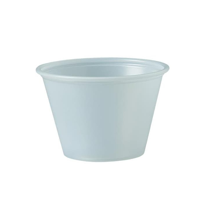 Pot à Sauce Plastique PS Trans. 75ml Ø6,6cm (2500 Utés) Pot à Sauce Plastique PS Trans. 75ml Ø6,6cm (2500 Utés)