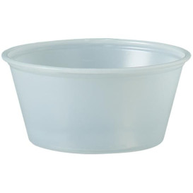 Pot à Sauce Plastique PS Trans. 100ml Ø7,3cm (250 Utés)