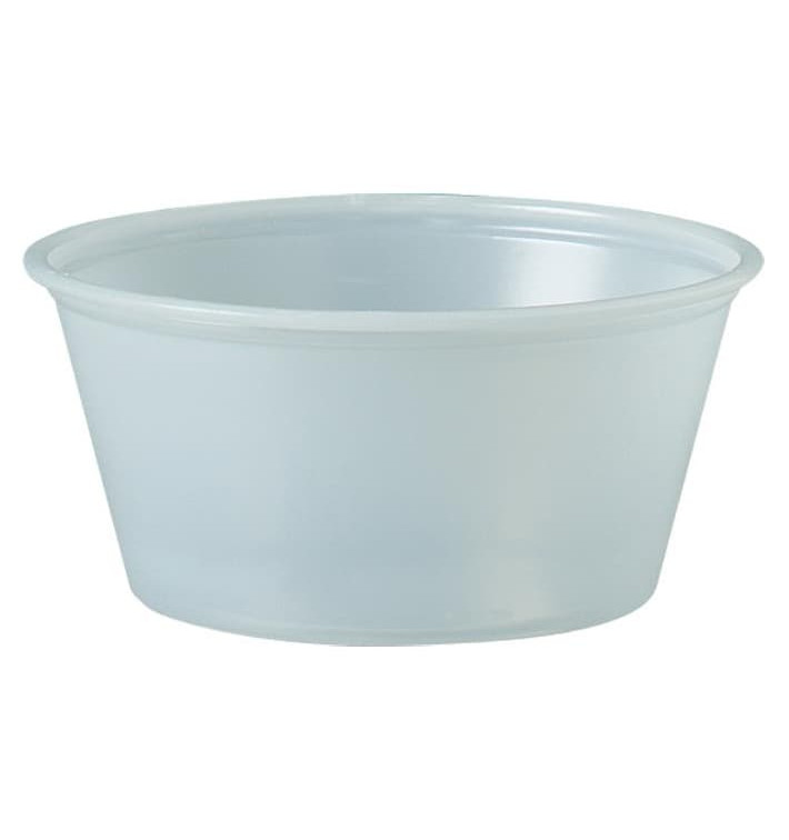 Pot à Sauce Plastique PS Trans. 100ml Ø7,3cm (250 Utés) Pot à Sauce Plastique PS Trans. 100ml Ø7,3cm (250 Utés)