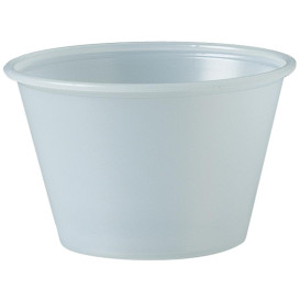 Pot à Sauce Plastique PS Trans. 120ml Ø7,3cm (2500 Utés)