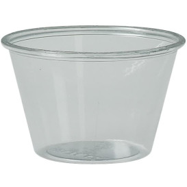 Pot à Sauce Plastique rPET Cristal 120ml Ø7,3cm (250 Utés)