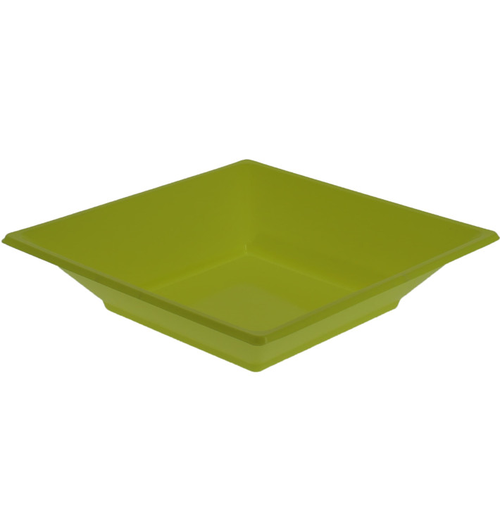 Assiette Plastique Creuse Carrée Pistache 170mm (25 Unités) Assiette Plastique Creuse Carrée Pistache 170mm (25 Unités)
