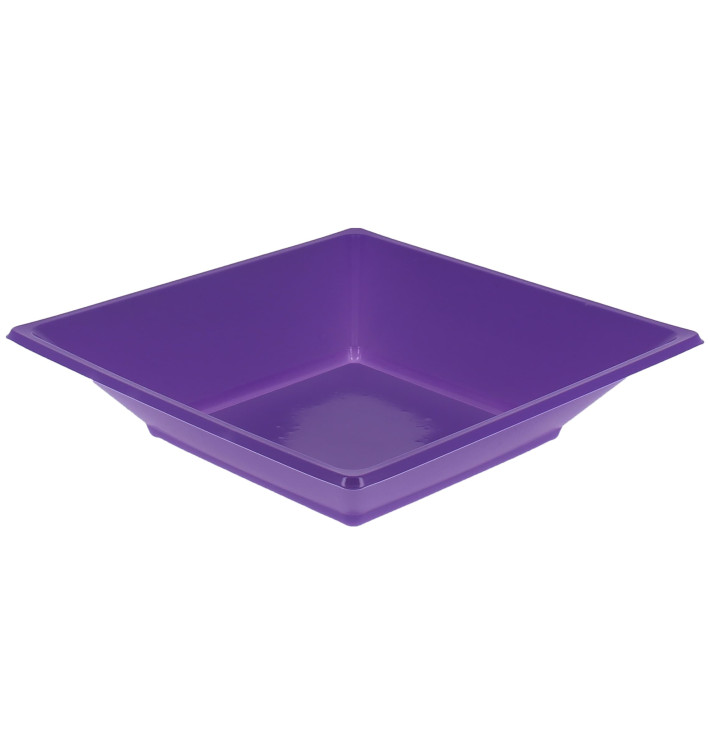 Assiette Plastique Creuse Carrée Lilas 170mm (25 Unités) Assiette Plastique Creuse Carrée Lilas 170mm (25 Unités)