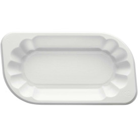 Plateau Plastique PS Blanc 175x95x40mm 300ml (1500 Utés)