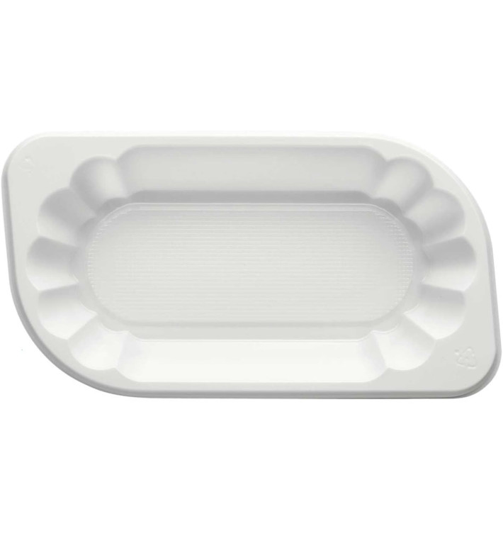 Plateau Plastique PS Blanc 175x95x40mm 300ml (1500 Utés) Plateau Plastique PS Blanc 175x95x40mm 300ml (1500 Utés)