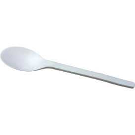 Cuillère Biodégradable Blanc CPLA 155mm (50 Unités)