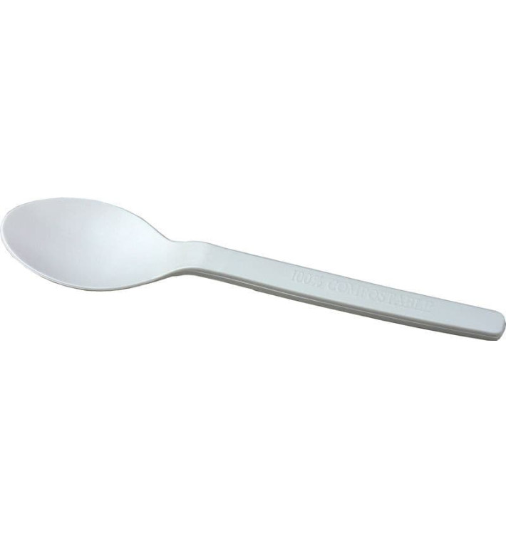 Petite Cuillère Biodégradable Blanc PLA 120mm (2000 Unités) Petite Cuillère Biodégradable Blanc PLA 120mm (2000 Unités)