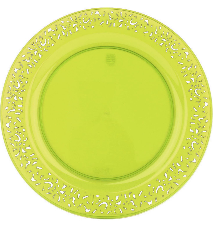 Assiette Plastique Ronde "Lace" Vert Ø19cm (88 Utés) Assiette Plastique Ronde "Lace" Vert Ø19cm (88 Utés)