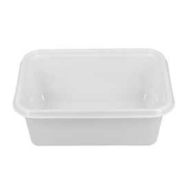 Plateau Plastique PS Blanc 127x91x42mm 300ml (1000 Unités)