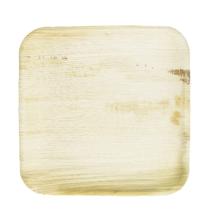 Assiette carrée en Feuilles de Palmier 15x15cm (25 Unités) Assiette carrée en Feuilles de Palmier 15x15cm (25 Unités)