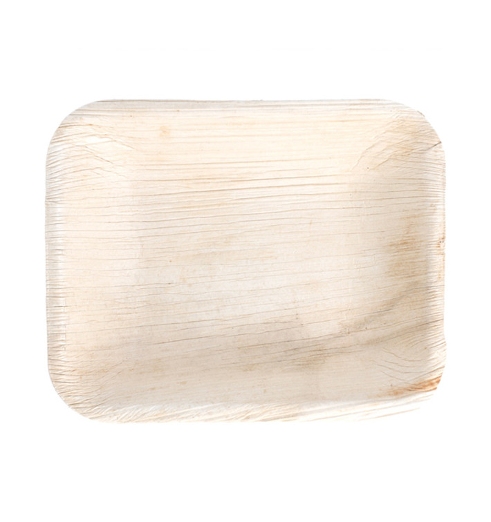 Plateau rectangulaire Feuilles Palmier16x12,5x3cm (200 Unités) Plateau rectangulaire Feuilles Palmier16x12,5x3cm (200 Unités)