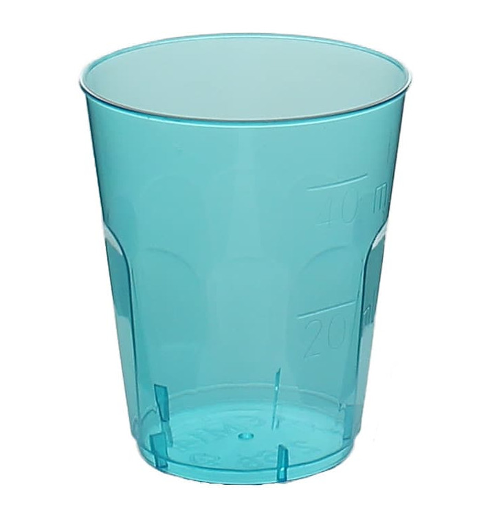 Gobelet Shot "Diamant" PS Cristal Bleu 50ml (20 Utés) Gobelet Shot "Diamant" PS Cristal Bleu 50ml (20 Utés)