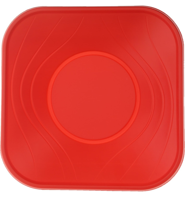Bol Plastique PP Carré "X-Table" Rouge 18x18cm (120 Utés) Bol Plastique PP Carré "X-Table" Rouge 18x18cm (120 Utés)
