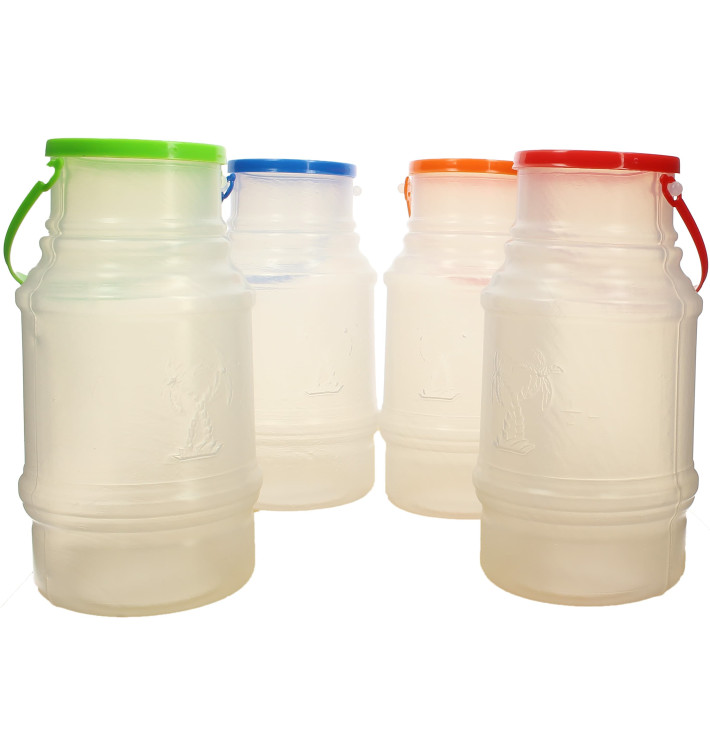 Bouteille Transp. Couvercle et Anse 1000 ml (50 Utés) Bouteille Transp. Couvercle et Anse 1000 ml (50 Utés)