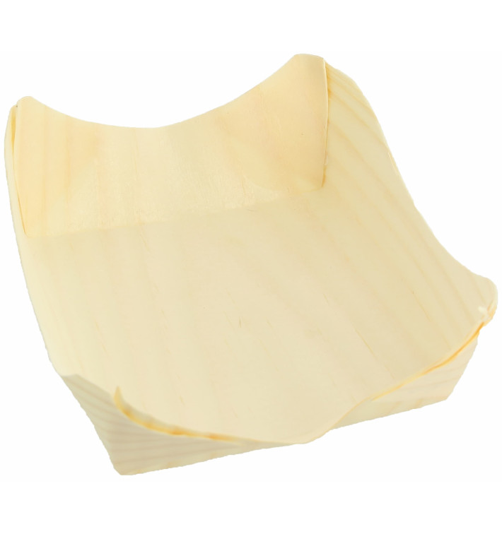 Barquette en Feuille de Pin 100x100x35mm (100 Utés) Barquette en Feuille de Pin 100x100x35mm (100 Utés)