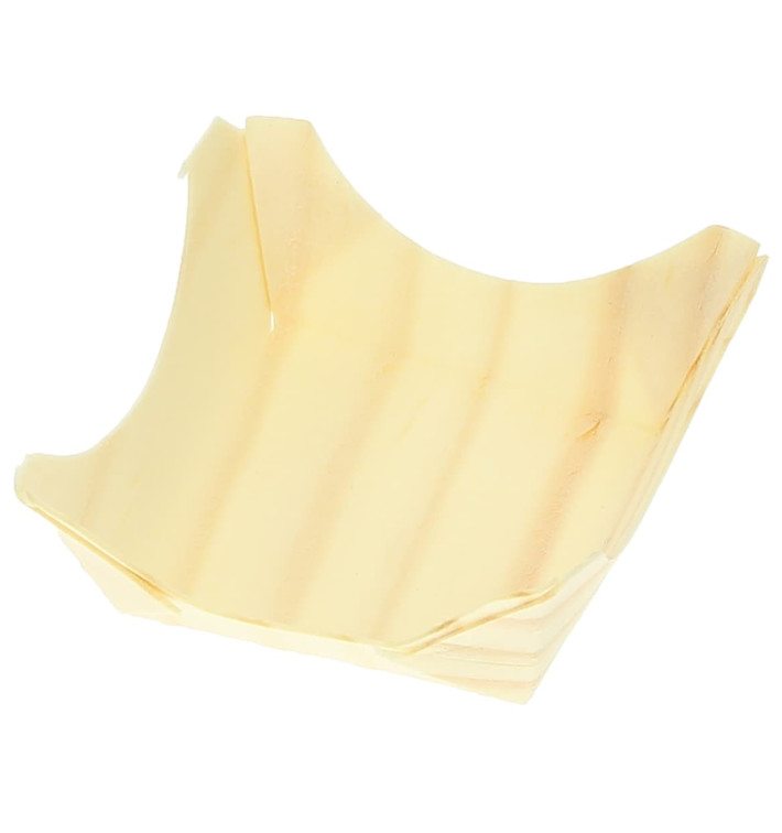 Barquette en Feuille de Pin 40x40x15mm (100 Utés) Barquette en Feuille de Pin 40x40x15mm (100 Utés)