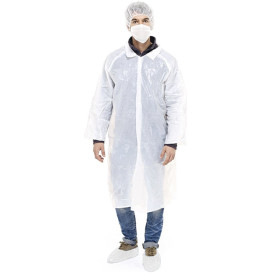 Kit de protection Polyéthylène 3 pièces + Masques Blanc  (100 Kits)