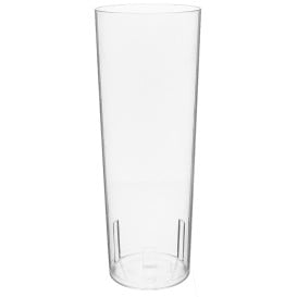 Verre Tube 330ml Transparent Cristal PS (10 Utés)
