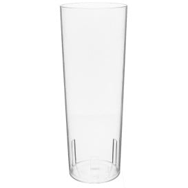 Verre Tube 330ml Transparent Cristal PS (10 Utés)