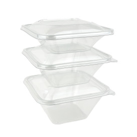 Bol en Plastique PET Impression 750ml 170x170x60mm (50 Utés)